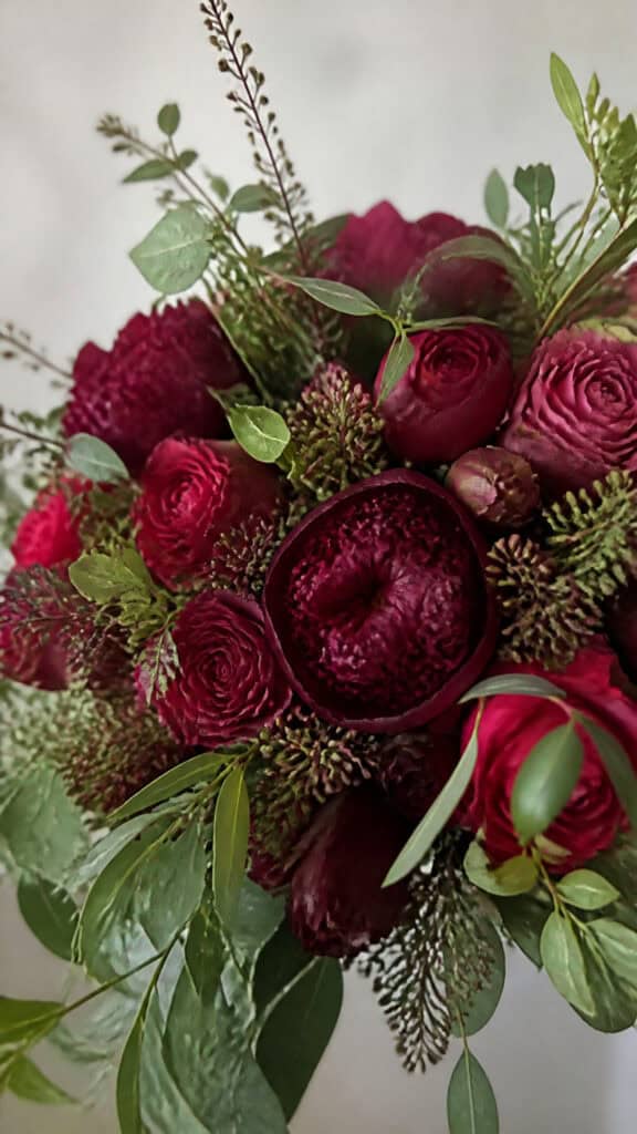 Luxurious Burgundy Peonies