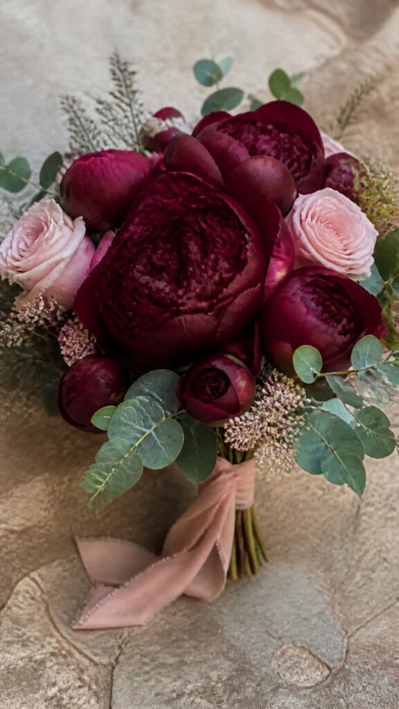 Luxurious Burgundy Peonies