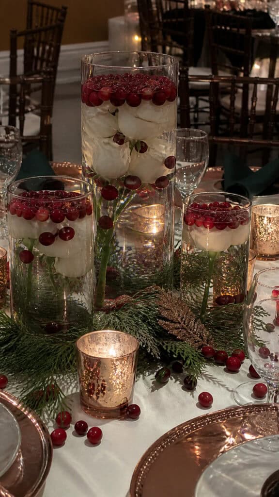 Cranberry and Rose Gold Glamour