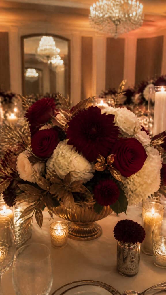 Burgundy and Gold Elegant Combinations