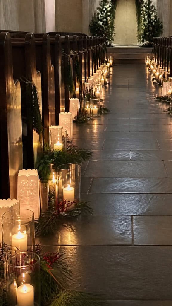 Candlelit Luminaria Pathway