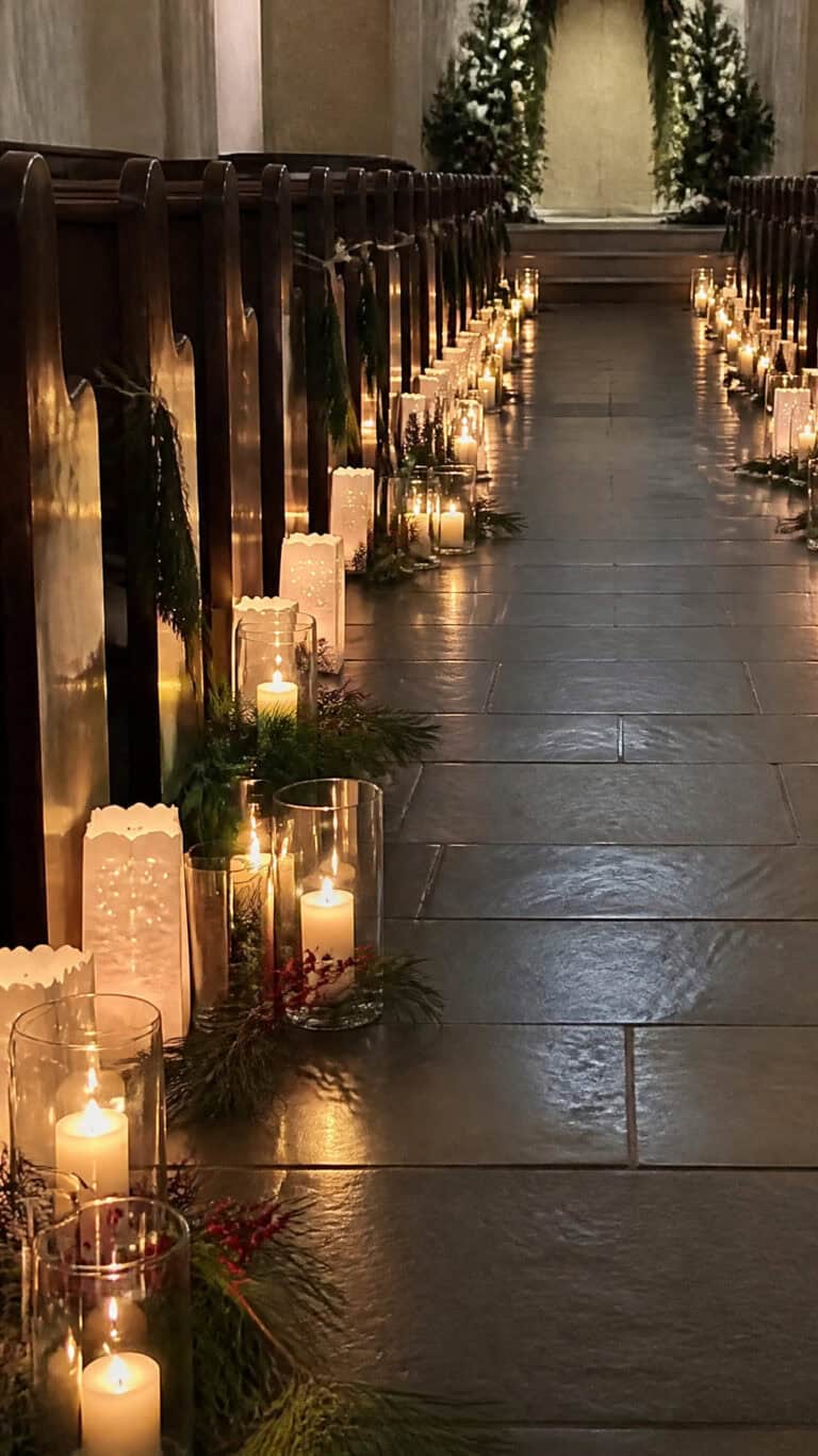 Candlelit Luminaria Pathway