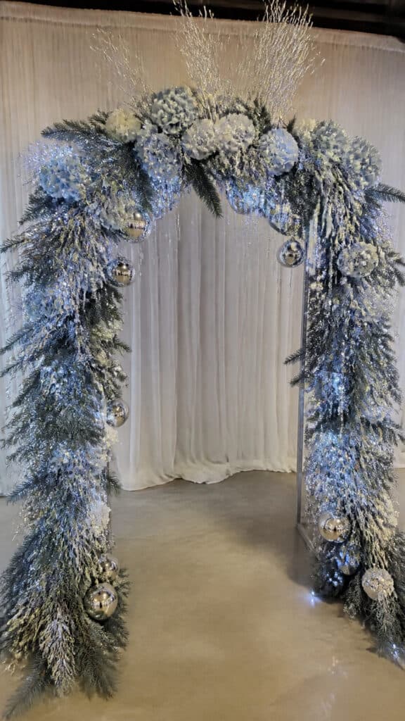 Frosted Blue and Silver Ice Palace