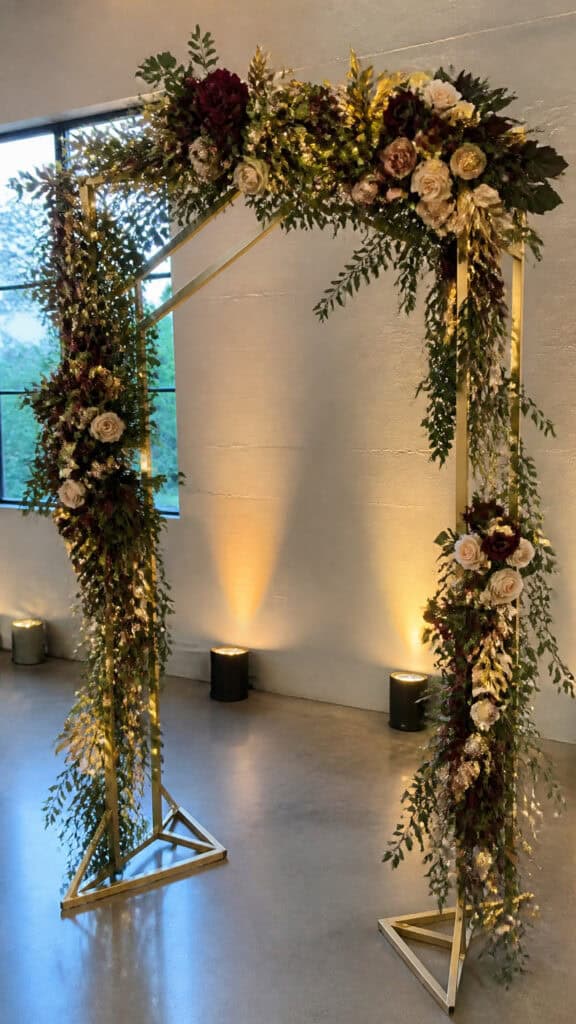 Glamorous Gold and Greenery Sophistication