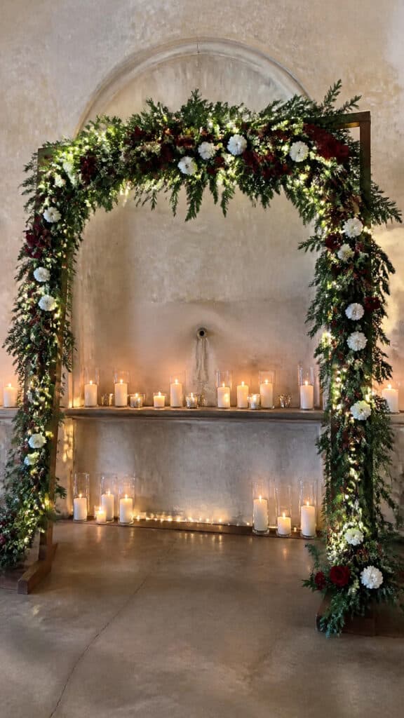 Budget-Friendly Tips for DIY Christmas Wedding Arches
