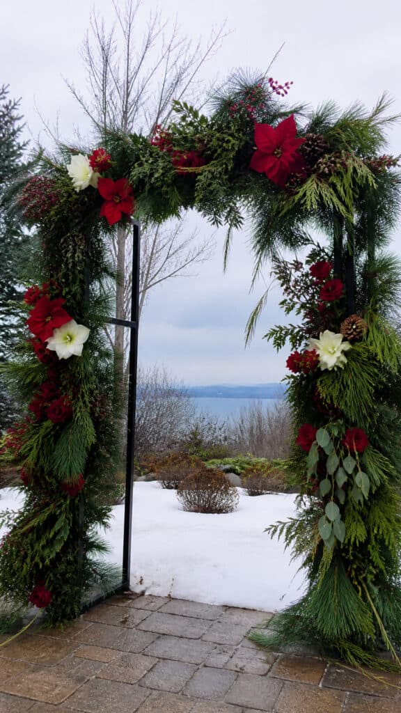 Incorporating Traditional Christmas Greenery and Florals