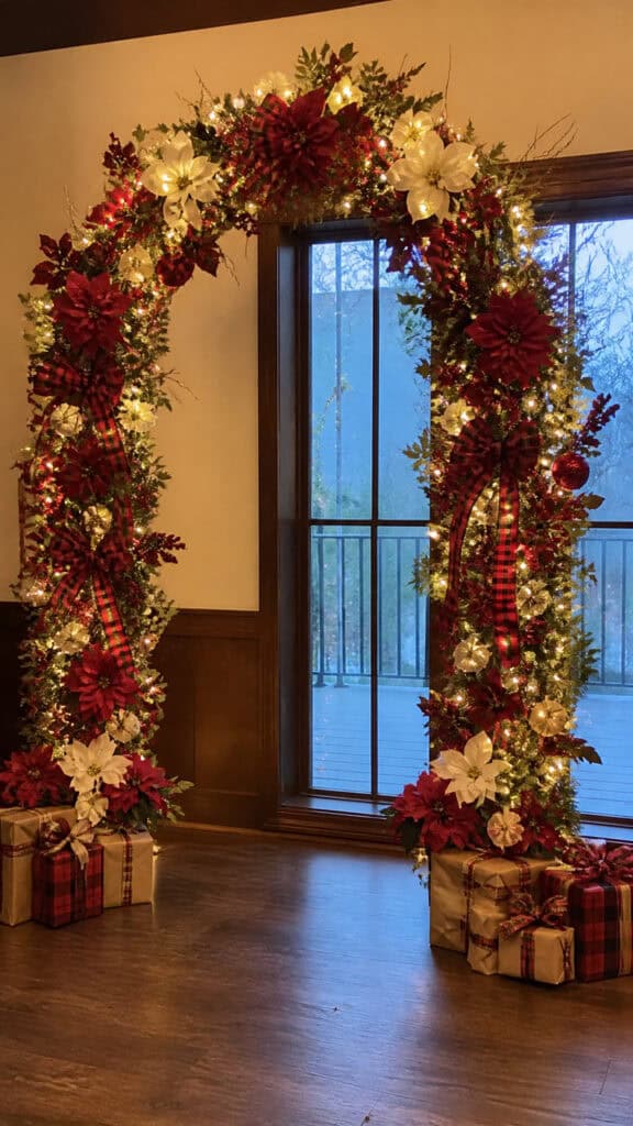 Traditional Poinsettia and Plaid Celebration