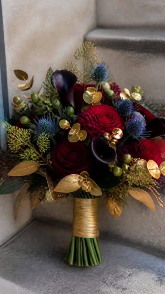 Jewel-Toned Luxury with Gold Accents