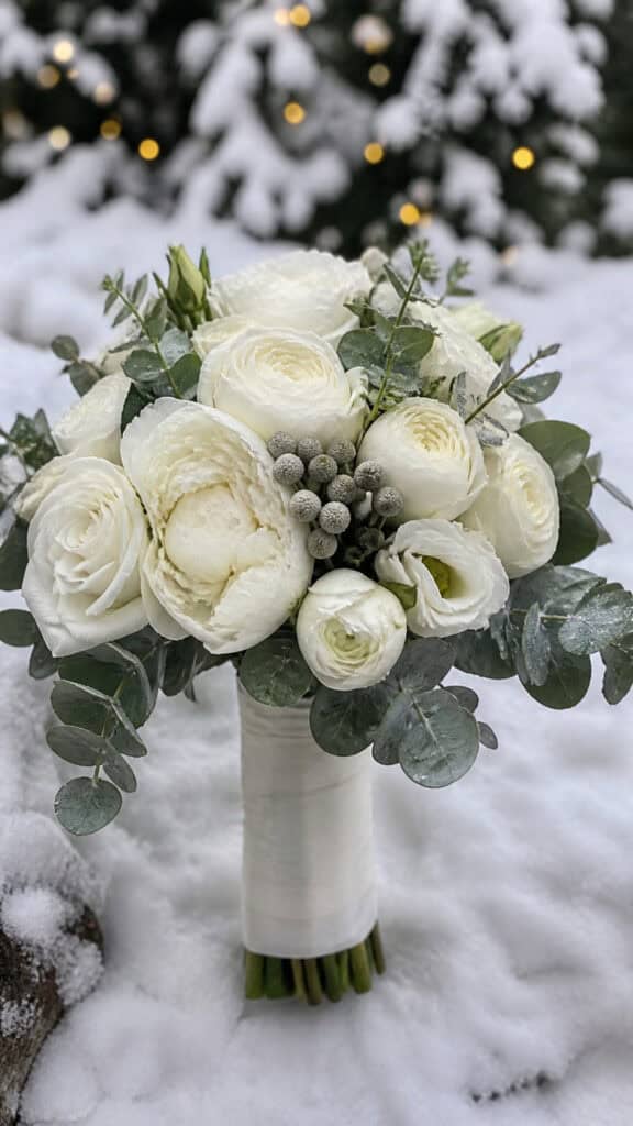 Winter White Wonderland Bouquet