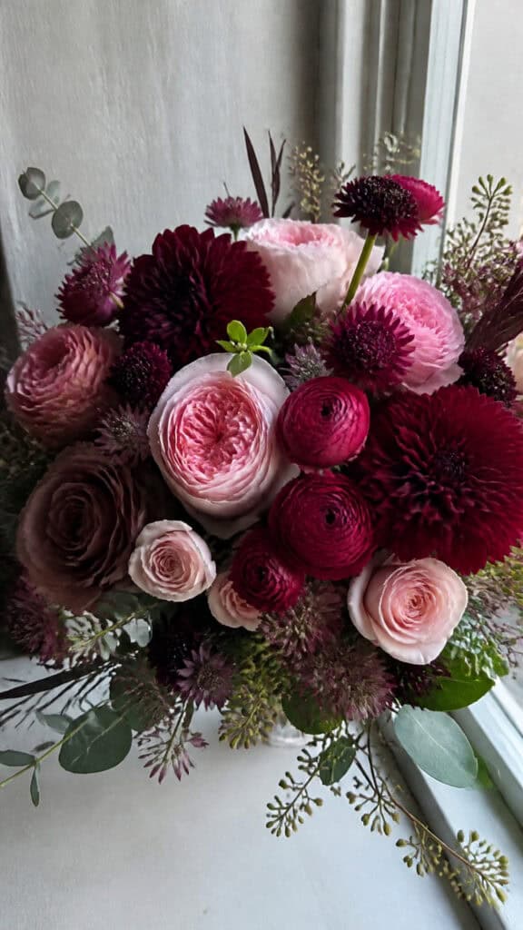 Burgundy and Blush Romance