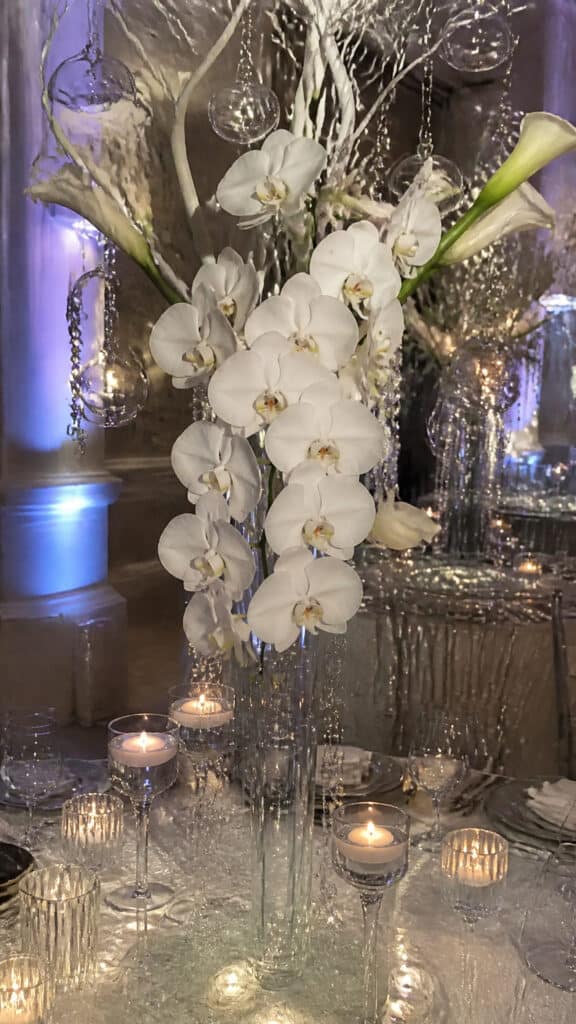 Crystal and White Orchid Cascades