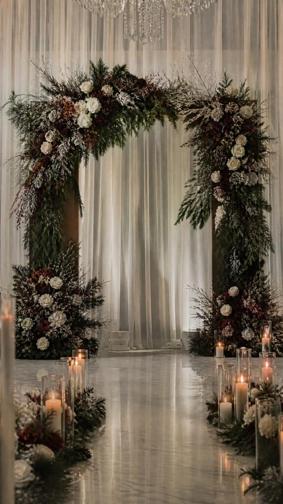 Festive Florals with Seasonal Greenery