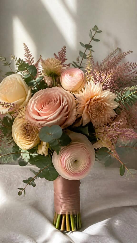 Romantic Blush and Champagne Tones