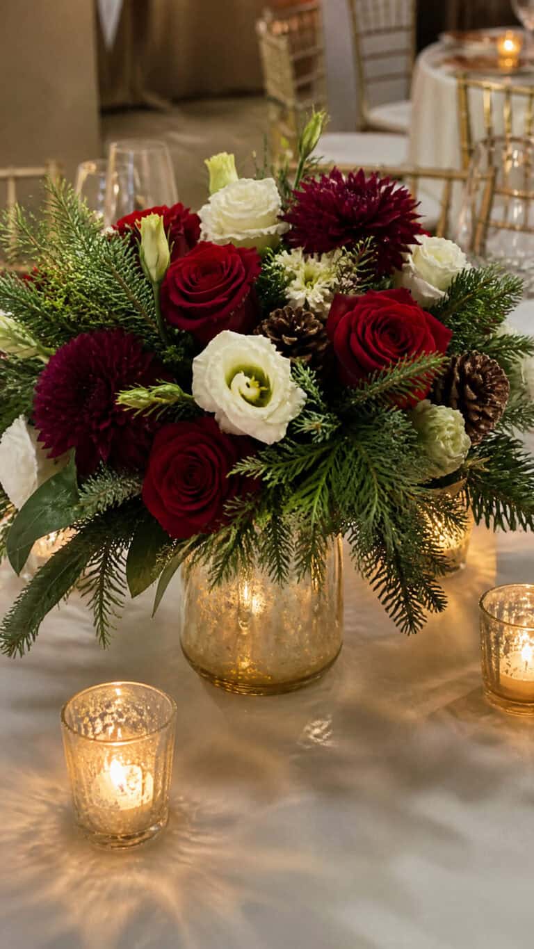 Embrace Classic Christmas Colors with a Romantic Twist