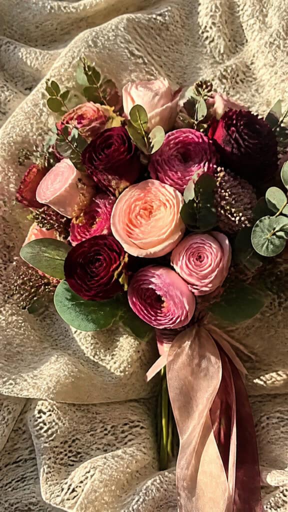 Burgundy and Blush Garden Romance