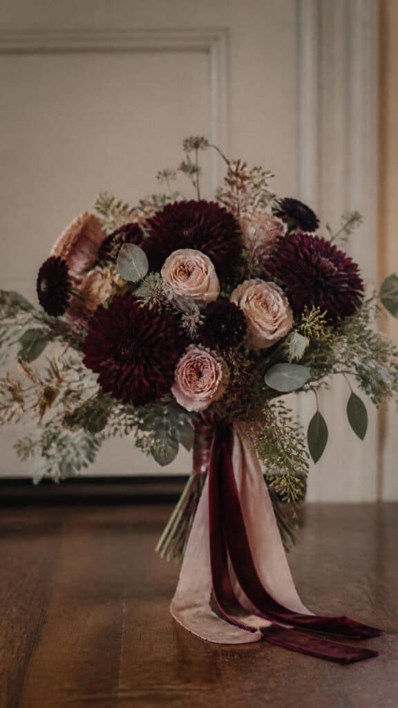 Burgundy and Blush Romance