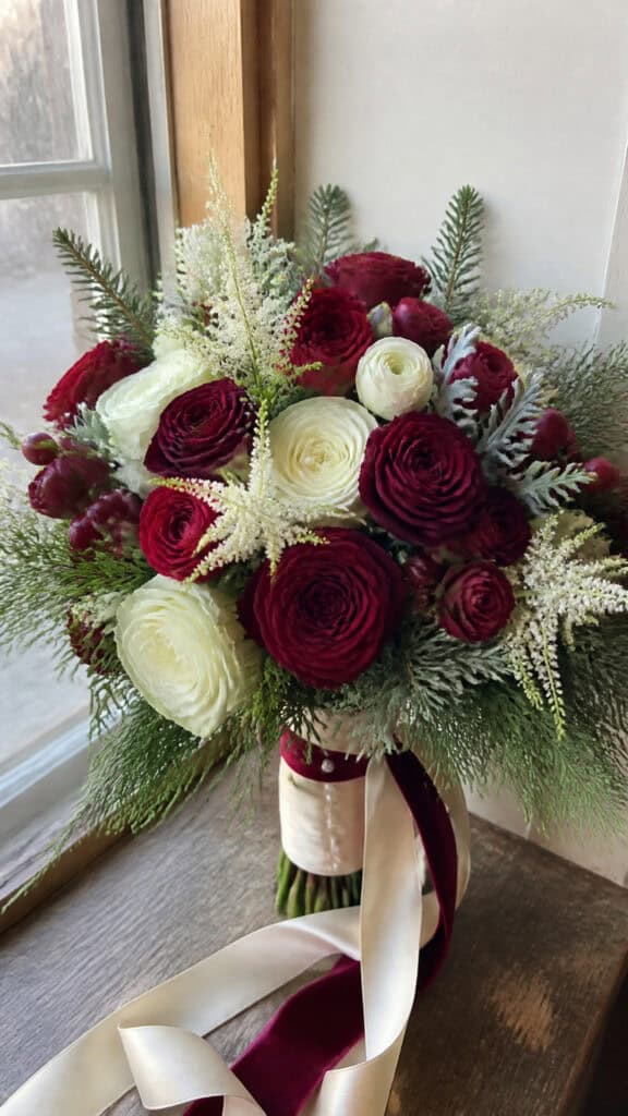 Cranberry and Cream Winter Garden