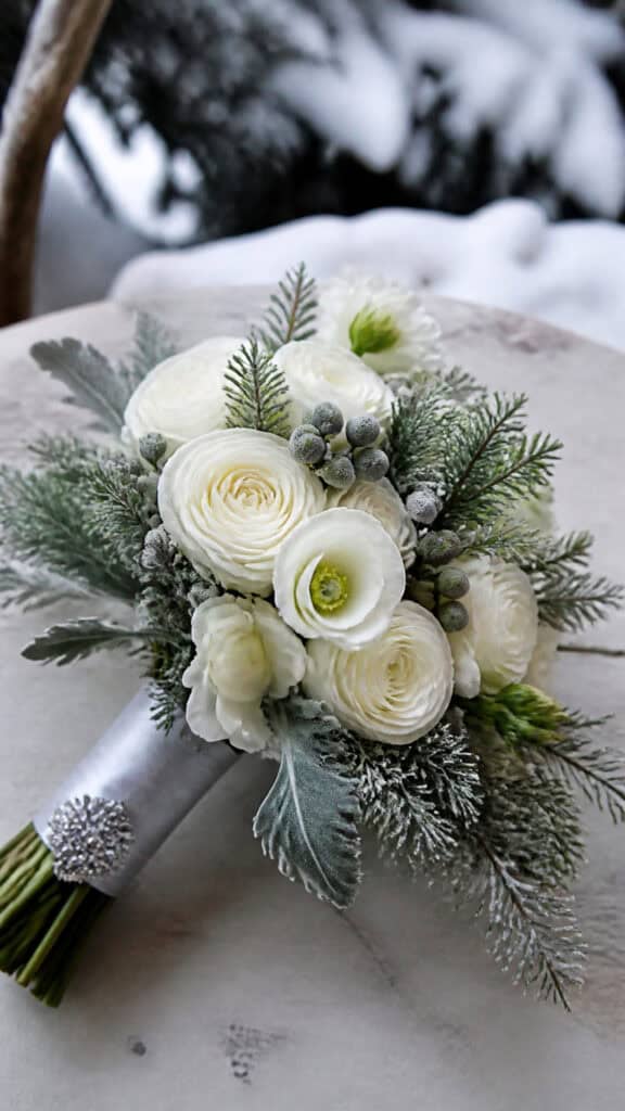 Winter White Wonderland with Silver Touches