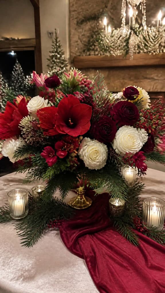 Festive Floral Arrangements With Holiday Blooms