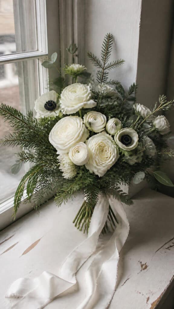 Best White Flowers for Your Christmas Wedding Bouquet
