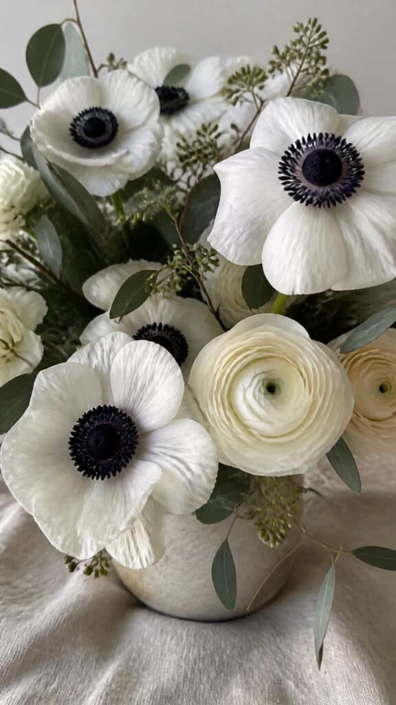 White Anemones
