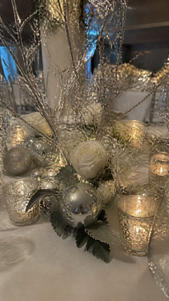 Elegant White and Silver Winter Wonderland