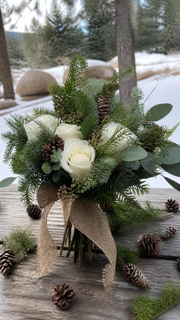 Evergreen and Pinecone Rustic Charm