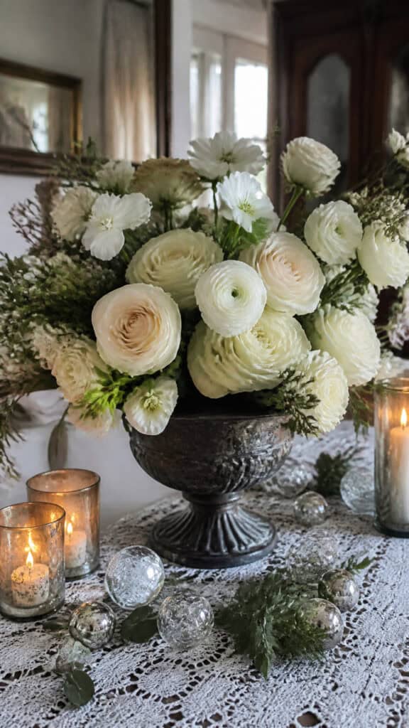 Incorporating Nostalgic White and Cream Florals