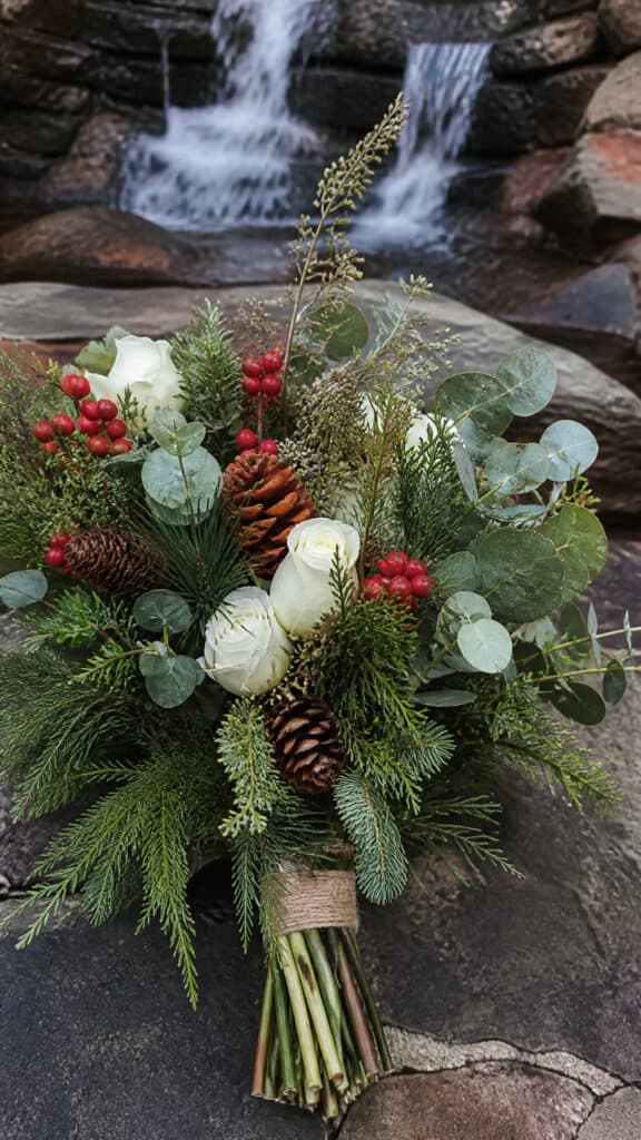 Evergreen and Berry Woodland Magic