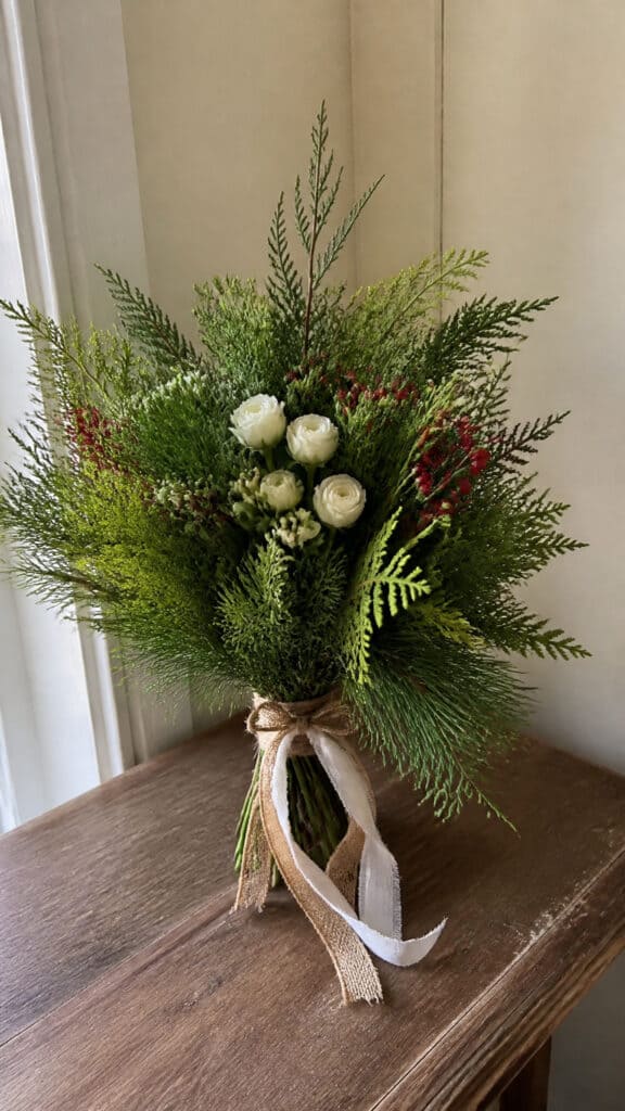 Mixed Evergreen Textural Bouquets