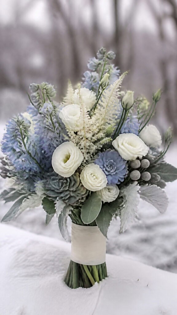Frosted and Silvery Winter Romance