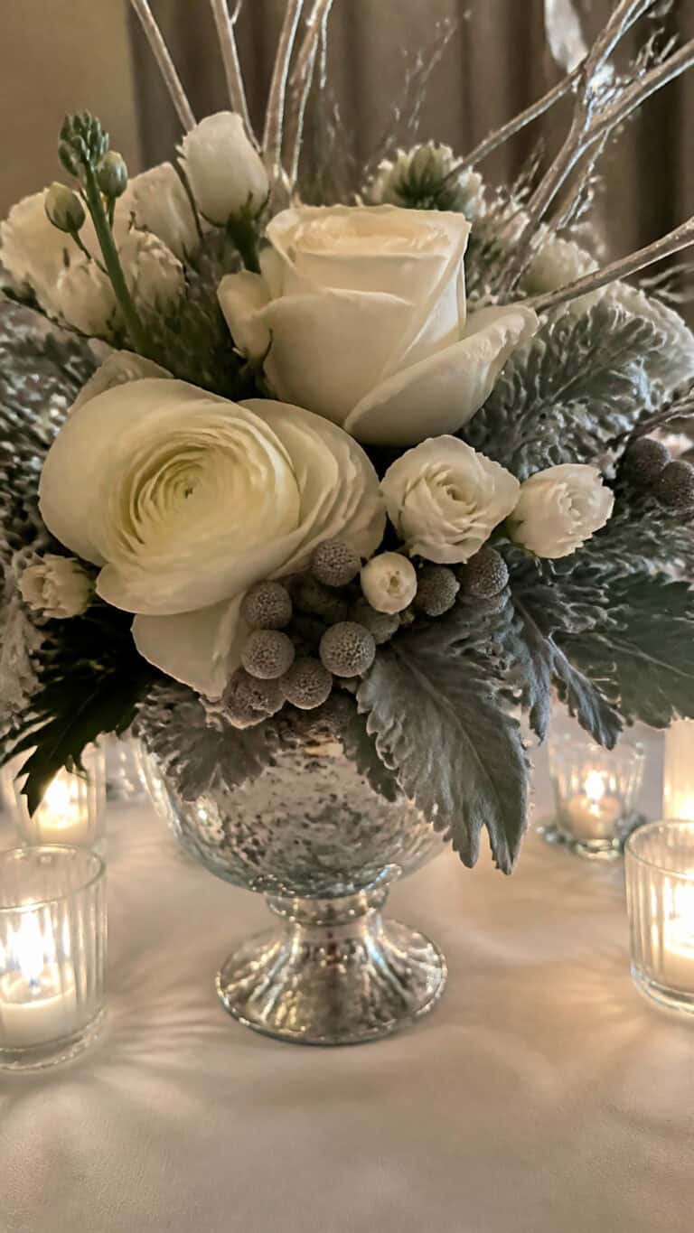 Classic White and Silver Elegance